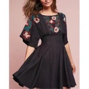 Anthropologie Feather Bone Priscilla Beaded Dress